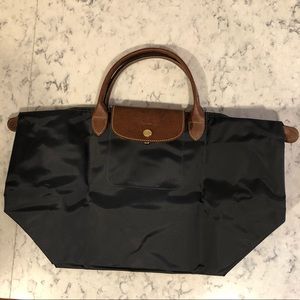 Longchamp Le Pliage - Medium Tote (Gunmetal)